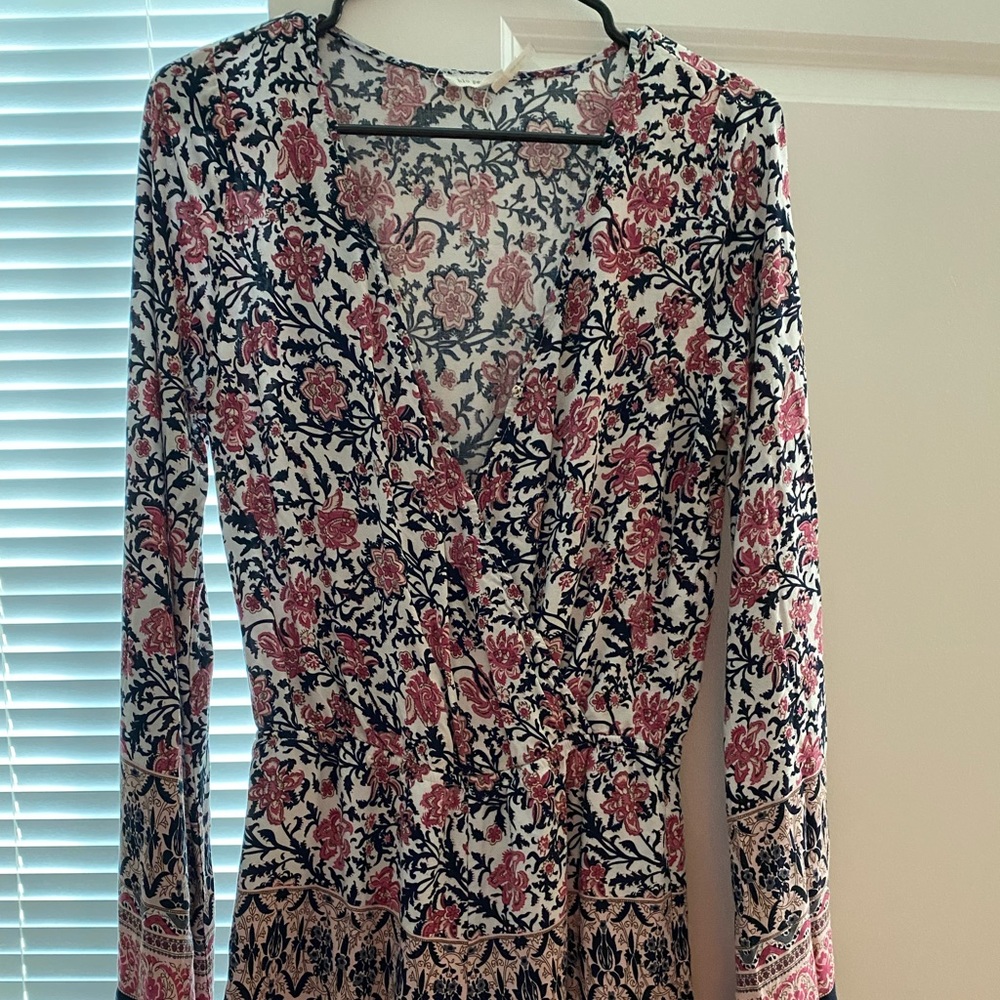 Multi Colored Low Cut Romper, Size M